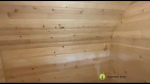 Баня-домик. Викинг 6 метра на 2.4 метра из кедра с проходным душем