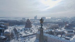 Волгоградсверху - один снежный день