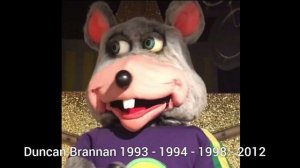 Chuck e cheese Voice lines Evolution | 1977 - Now