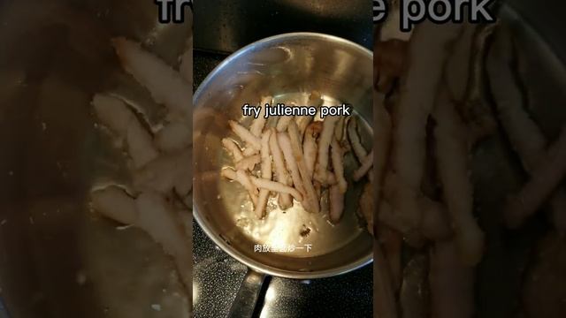 Julienne pork vegetable noodle #shorts смотреть онлайн
