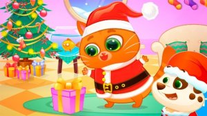 КОТИК БУБУ.Бубу готовится к Новому Году!Мультик игра Bubbu про котят  на TV Мяу