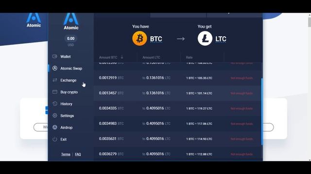 Обмен токенами Atomic Swap смотреть онлайн