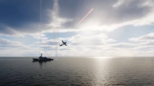 Су-25Т атакует эсминец