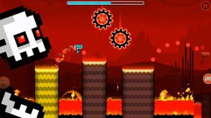 Прохожу первый уровень Geometry Dash subzero