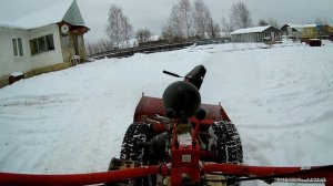 МОТОБЛОК АГРО ПЕРЕХОД ИЗ ТРАНСПОРТНОГО В СНЕГОУБОРОЧНОЕ ПОЛОЖЕНИЕ.