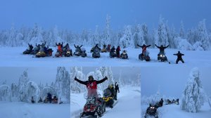 Путешествие гора Ослянка на Снегоходах Aodes Stels Стелс Ставр Yamaha Brp