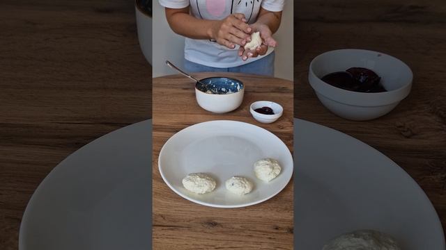 Вареники с вишней #еда #рецепт #домашняяеда #детскиерецепты #вкуснаяеда #кулинария
