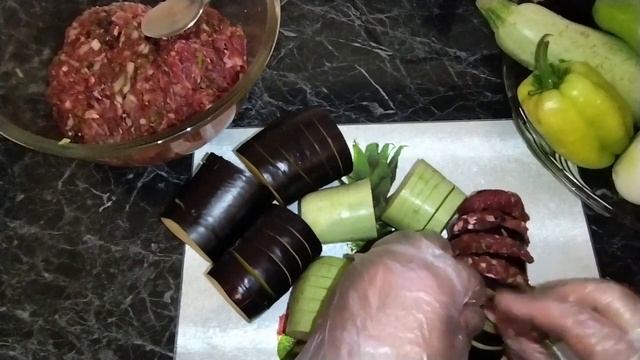 баклажаны и кабачки с мясом: шикарный обед|սմբուկով,դդմիկով արքայական ուտեստ|meat with eggplant