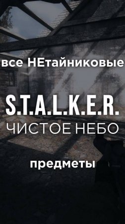 Все ПРЕДМЕТЫ в игре S.T.A.L.K.E.R.: ЧИСТОЕ НЕБО, Часть 25 • #shorts #stalker #clearsky #предметы