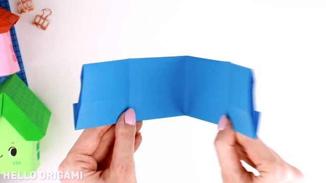 Оригами Коробочка Дом из бумаги | Органайзер из бумаги | Origami Paper House Box