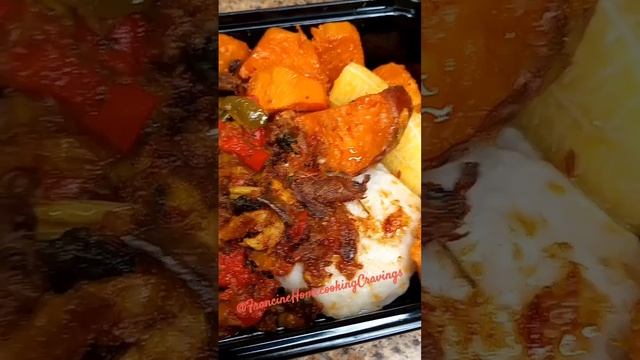 Jamaican Style Smoked Herring Dinner #shorts #cooking #foodie