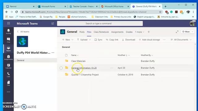 Accessing Teams & Assignments