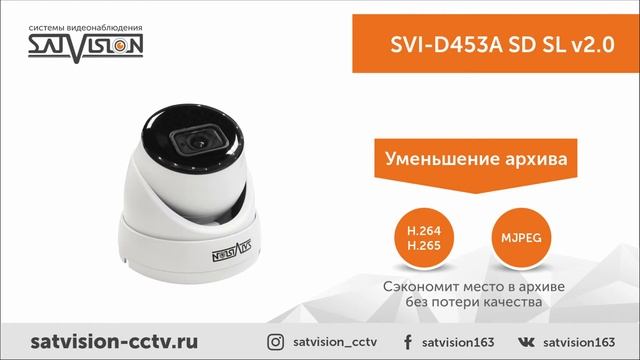 SVI-D453A SD SL Антивандальная купольная IP-видеокамера Satvision