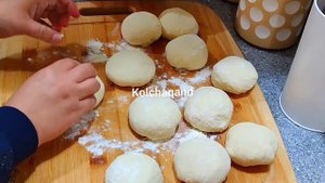 Домашние булочки для гамбургеров .Homemade Hamburger Buns.نان همبرگر خانگی