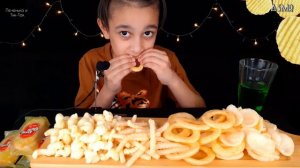 ASMR  Итинг Корейские Чипсы хрустяшки МУКБАНГ CHIPS Eating Sounds