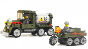 Собираем бензовоз и полугусеничный мотоцикл-вездеход Sd.Kfz.2 из LEGO - конструктор Enlighte