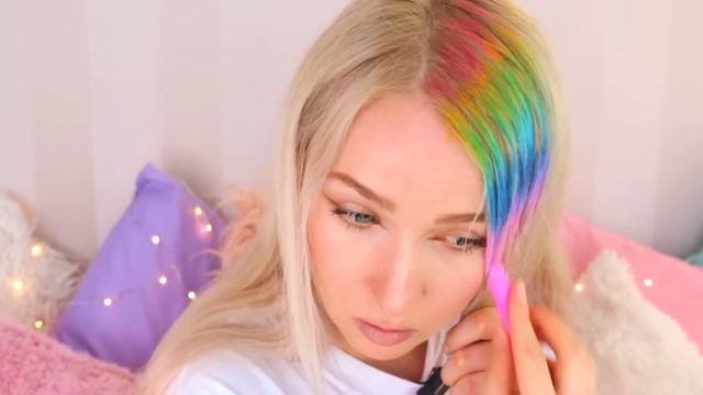 Фломастеры Для Волос! Цветные волосы На Один День! Для Темных Волос Подходят! смотреть онлайн