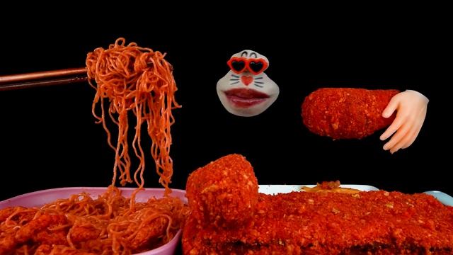 ASMR MUKBANG :) Cheetos Indonesian Noodle & Giant Cheetos Ham & Cheetos Chicken Eating Show! смотреть онлайн
