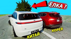 МАШИНА из Китая Против ТАЧКИ из Кореи Beamng Drive