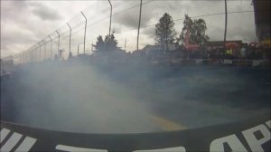 1000HP Mazda RX-8 Dragging wing on wall, Evergreen Speedway 2015