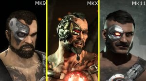 Mortal_Kombat 9 vs 10 vs 11 Returning Characters Model Comparison