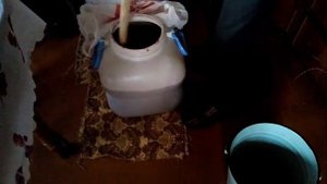 Ставим мезгу на чачу. Запуск брожения. Проще не бывает.