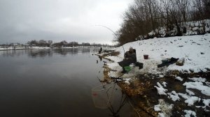 Рыбалка на Москве-реке. 25 декабря 2016