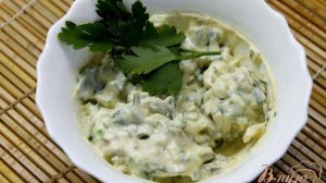 Соус из свежих и маринованных огурцов