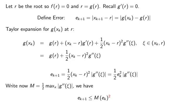 ch5 7: Numerical Solutions of nonlinear equations. Newton's iteration, convergence. Wen Shen