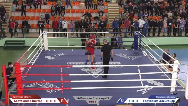Чемпионат и первенство Сибирского федерального округа по тайскому боксу 2022 (4 день, ринг Б)