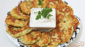 Оладьи из кабачка и цветной капусты