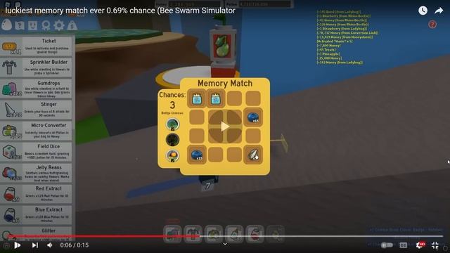 Reacting to the LUCKIEST Memory Matches in Bee Swarm.. смотреть онлайн