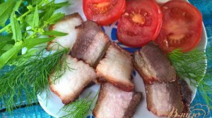 Сало в луковой шелухе