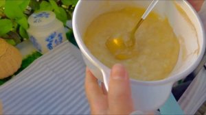 Пп оладьи с рисовой мукой и бананом 🍌🥞Распоковка.#пп#еда#