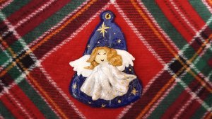 Рождественский ангел из солёного теста