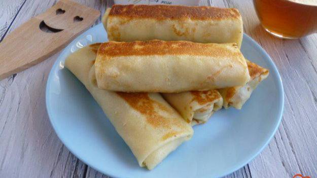 Блинчики с утиным мясом