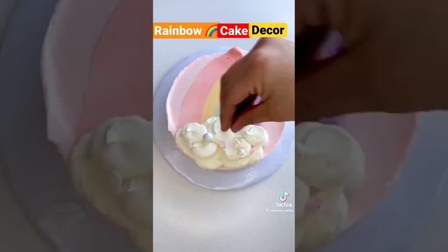 Wow amazing rainbow 🌈 cake decoration idea #cakedecorating #shorts #diy смотреть онлайн