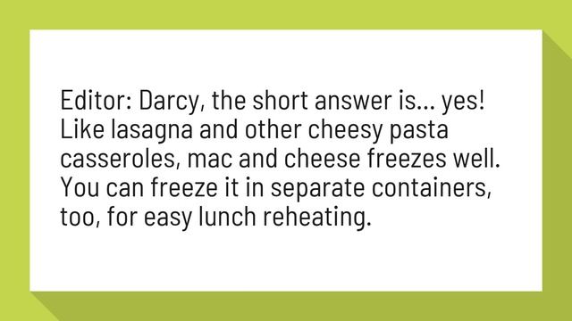 Can you freeze macaroni cheese after cooking? смотреть онлайн