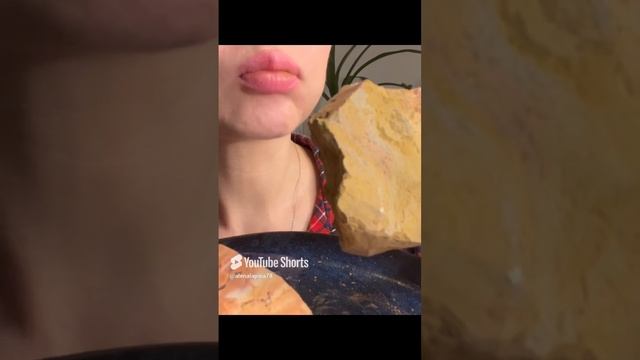 ASMR crunch of clay_ глина Коралл🪸❄️💥 #asmr #asmrsounds #crunchysounds