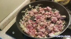 готовим спагетти с мясом!