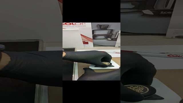 Штамп с логотипом для упаковки, стаканов, мешочков, пакетов