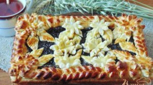 Открытый пирог с повидлом.