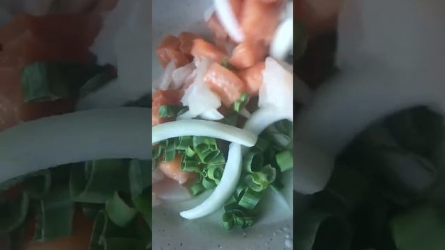 Salmon Salad and A Plate of Seaafood #seafood #shorts #seafoodsalad