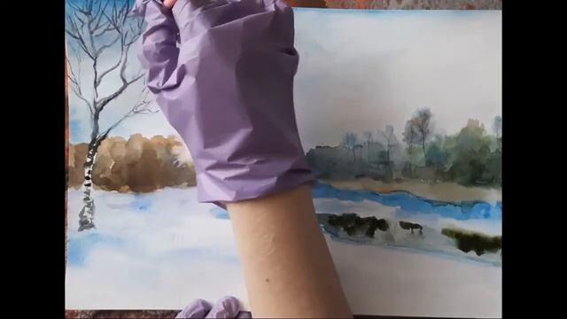 КАК НАПИСАТЬ КАРТИНУ (ПЕЙЗАЖ). Мастер-класс. Художник Александра Миркушова