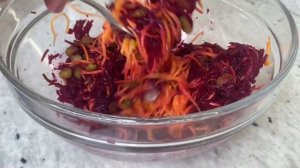 Салат из свёклы и морковки По-Корейски
