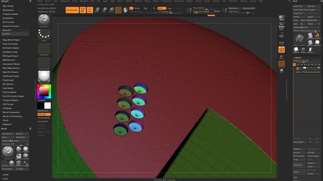 y2mate.com - ZBrush 2022  Bevel Pro Bevel ANYthing with a polygroup border  high res boolean dynames