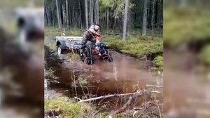 Мотоблок Агро с прицепом от автомобиля