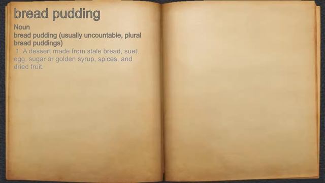 What does bread pudding mean? смотреть онлайн