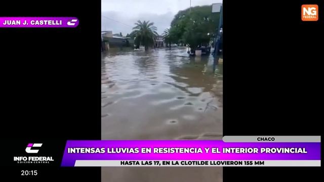 NGFEDERAL - INTENSAS LLUVIAS EN TODO CHACO