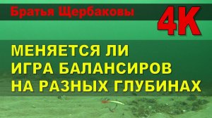 Меняется ли ИГРА БАЛАНСИРОВ на разных ГЛУБИНАХ Зимняя рыбалка